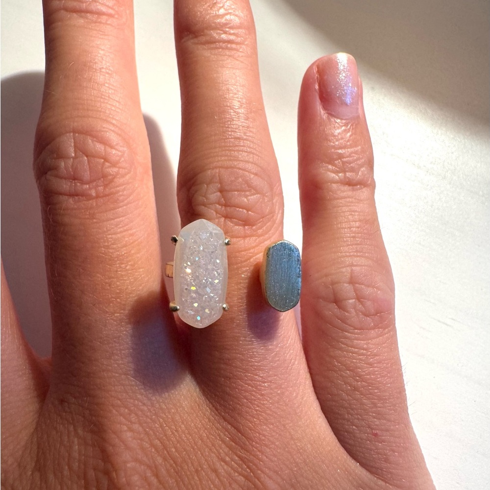 Kendra Scott White and Gold Ring